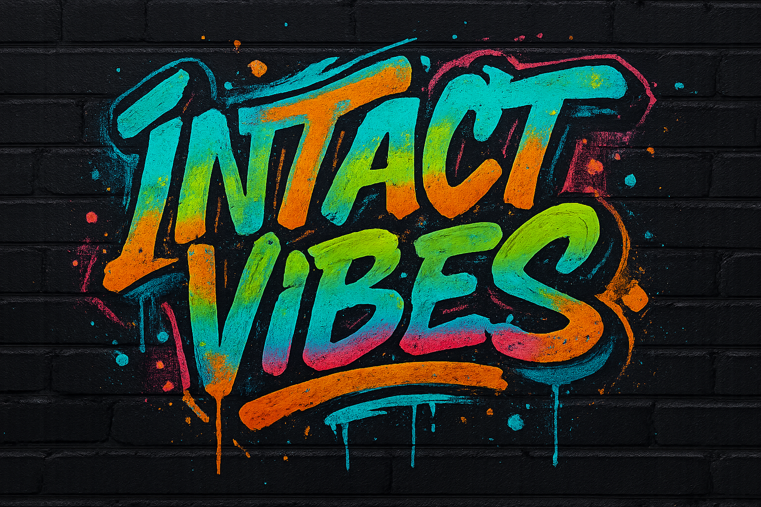 intact vibes logo graffiti