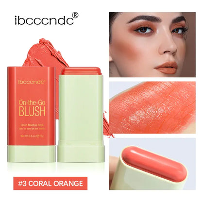 Ibcccndc Dual-Use Blush Stick for Lips and Cheeks